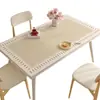 Novo jogo americano de mesa, à prova de óleo, à prova d'água, resistente ao calor, lavável, base de couro isolada para mesa de centro, protetor de mesa de alta qualidade