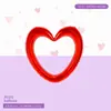 Globos huecos en forma de corazón con lazo transfronterizos en colores sólidos mate para decoración de escenas del Día de San Valentín y cumpleaños, venta al por mayor