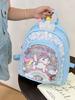 Bonita mochila de poni arcoíris de dibujos animados, nueva, con lentejuelas y arenas movedizas, para niñas de jardín de infancia, suave y linda mochila.