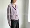 Cárdigan de punto trenzado estilo retro europeo y americano transfronterizo para mujer, nueva colección otoño e invierno 2026, top de chaqueta de punto estilo casual