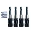 Juego de Varillas de Extensión para Brocas con Vástago Hexagonal, Conector de Varilla de Conversión para Taladro Magnético Destornillador 50-300mm