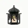 MM3D004-017 Ornamento de castiçal luminoso do Oriente Médio transfronteiriço, luz de velas em tons quentes, cria um ambiente atmosférico, decoração de mesa
