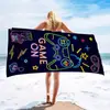Toallas de Playa Personalizadas Transfronterizas, Toallas de Baño Clase A de Secado Rápido, Microfibra Absorbente con Logo Personalizado, Productos de Verano al por Mayor