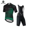 Xintown Camisa de Ciclismo de Manga Curta Verão Lobo Noturno Roupas de Ciclismo Novas Calças Conjunto de Camisa de Ciclismo com Bretelles Verão