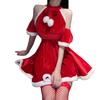 Vestido de dama AI Ruo nuevo otoño e invierno sexy Navidad chica caliente uniforme pasión espalda descubierta lencería sexy 5682