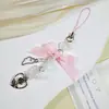 Cadeia de Celular Simples com Laço Novo Produto Transfronteiriço Corrente de Amor com Contas Fivela de Álbum de Cartão Cadeia para Pendurar Chaveiro