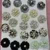 11cm Estilo Coreano Elegante Plisado Sading Flor Tridimensional Accesorios de Boda DIY Accesorios para el Cabello Zapatos Flor Pétalo Ropa Arreglo
