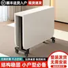 Mesa Plegable Engrosada Mesa de Comedor Escritorio Rectangular Apartamento Pequeño Sin Instalación Móvil Multifuncional Mesa de Comedor Simple con Ruedas