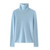 Suéter de Caxemira com Gola Alta Empilhada Estilo Outono e Inverno para Mulheres, 100% Caxemira Leve, Caimento Solto, Suéter Básico Tricotado Elegante com Gola Alta