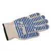 Luvas Protetoras Anti-Escaldamento para Churrasco Resistentes a Altas Temperaturas Longas Kevlar Silicone Churrasqueira Nitrila Forno de Micro-ondas à Prova de Fogo Luvas de Isolamento Térmico