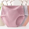 Ropa interior para madre Ropa interior para mujer Algodón Puro Antibacteriano Cintura Alta Personas de mediana edad y mayores Talla grande Pantalones cortos para mujer