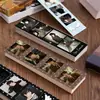 24 piezas de mercancía de soporte de abanico de cuatro compartimentos de Zhang Zimo, tarjetas pequeñas autoimpresas, polaroids, regalos de alto valor para novias