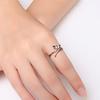 Venta Caliente Transfronteriza Anillo de Libélula de Oro Blanco para Mujer Nuevo Japonés y Coreano Anillo Holgado de Libélula Plateado Regalo de San Valentín