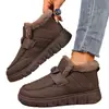 Invierno Nuevo Suela Suave Forro de Felpa Engrosado Cálido Moderno Versátil Botas de Algodón Temu Transfronterizo Botas de Nieve Zapatos de Algodón