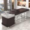 Cama de Champú para Masaje Tailandés Totalmente Reclinable, Cama Flush para Salón de Belleza, Cama de Fumigación para Peluquería