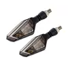 Faróis de Motocicleta Modificados Spot 22 LEDs Duas Cores em Forma de V Guia de Luz Duas Cores Seta Luz de Freio Luz Diurna