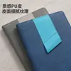 Caderno de negócios A5, bloco de notas em couro sintético emendado, porta-canetas de cor contrastante, diário, caderno de escritório, personalizável com impressão de logotipo