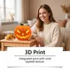 Linterna de calabaza brillante, apariencia divertida y realista, adecuada para fiestas de Halloween y varios escenarios como accesorios decorativos