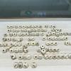 Osso de boi de Xizang dados antigos texto acessórios de brincar pulseira DIY feita à mão acessórios de moda DIY texto brincar Buda