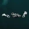 Prata Esterlina S925 Fivela Cauda de Peixe Dourada Retrô Pulseira DIY Pulseira Fivela de Conexão de Pérola Fivela S Botão de Colar Acessórios Feitos à Mão