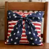 Funda de Almohada Transfronteriza para el Día de la Independencia con Estampado de Estrellas y Rayas, Cojín de Asiento, Decoración Interior Festiva, Cojín para Sofá