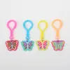 Llavero de mariposa de dibujos animados creativo Colgante de mariposa DIY Joyería para bolso de moda Accesorios hechos a mano Colgante de calabaza