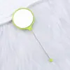 Nuevo Espejo de Mano Portátil Mini de Alta Definición para Bricolaje Espejo de Mano Espejo Pequeño con Cuentas Mango Lindo de Mano Listo para Entrega