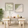 Pintura decorativa de estilo crema para restaurante, decoración de pared para mesa de comedor, pintura colgante, estilo silencioso, sentido avanzado, mural abstracto de dos piezas para comedor