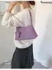 Bolsa Feminina de Axila 2026 Nova Tendência Outono Vintage Nicho Padrão Trançado Bolsa de Ombro para Trabalho e Deslocamento Bolsa Saco