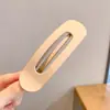 Pinza Lateral Grande Simple de Color Sólido Estilo Japonés Pinza para Mechones Pequeños Delanteros de Niña Nuevos Accesorios para el Cabello Primavera 2025