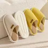Pantuflas de lino estilo japonés para mujer, nueva colección otoño/invierno, estilo para pareja, pantuflas de algodón y lino para interior, tejido absorbente de sudor, también disponibles para hombre