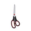 Tijeras de goma de acero inoxidable de 7,5 pulgadas, tijeras domésticas con mango de goma, tijeras de papelería de oficina, comercio exterior al por mayor