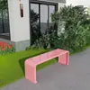 Banco Largo Completo de Hierro Forjado Silla de Parque Banco Largo para Exteriores Patio Asiento de Acero Inoxidable para el Ocio Sin Instalación Requerida Banco de Ocio