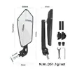 Espejo retrovisor ajustable giratorio de 360 grados (Espejo Reflectante) Accesorios para Motocicleta Scooter Espejo Retrovisor Modificado Espejo Reflectante