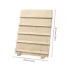 Soporte Vertical de Madera Maciza para Exhibición de Joyería, Estante de Almacenamiento para Aretes, Accesorios de Exhibición de Joyería y Aretes para Puestos, Venta al por Mayor