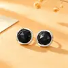 Pendientes Unisex de Arenisca Azul con Circonita Microincrustada, de Alta Gama, Modernos y Exquisitos, Accesorios de Personalidad de Nicho para Chicas Populares