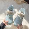 Zapatillas Casuales de Entrenamiento Moral para Mujer Nicho Original Amarillas con Suela Gruesa para Mujer Tendencia de Moda Primavera 2025 Nuevo Estilo Estudiantes Versátiles