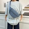 Bolsa de Peito Estilo Novo para Mulheres, Bolsa Transversal da Moda de Grande Capacidade, Bolsa de Ombro Estudantil Casual Estilo Japonês, Esportiva Leve