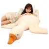 Peluche Grande de Ganso Blanco, Muñeco Almohada para Dormir en la Cama, Abrazar y Acostarse Boca Abajo, Lindo Regalo para Niñas, Recuerdo de Boda