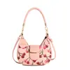 Bolso Femenino de Moda Versátil 2026 Nuevo Bolso de Hombro Minibolsos Estampado Popular Textura de Cereza Bolso Cruzado con Cadena