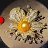 Acessórios DIY Orquídea Novo Clássico Elegante Pérola Ágata Jade Broche Corsage Acessórios de Casaco Flores de Primavera Femininas