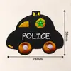 Patches Bordados de Carros de Desenho Animado, Patches Bordados Computadorizados Multicor para Decoração de Roupas Infantis, Fornecimento Transfronteiriço