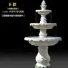 Fonte de água corrente estilo europeu, pátio externo jardim, lago de peixes, elemento aquático, decoração de paisagem, ornamento de casamento, poço dos desejos