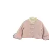 ¡Dulce y LindaChica Dulce! Abrigo de Otoño e Invierno para Bebé Niña con Puños de Piel Estilo Chanel, Elegante Conjunto de Falda Engrosada