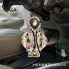 Decoración colgante para coche creativa transfronteriza, pequeño suéter con estampado navideño, juego de palanca de cambios y mango, cubierta protectora mini con capucha