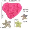 Três sobremesas de pastelaria frangipani DIY ferramentas de silicone para assar açúcar molde de sorvete molde de bolo