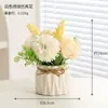 Planta Verde Artificial Vaso de Planta Flor Real Decoração Girassol Flor de Plástico Planta Decorações para Sala de Estar Casa Enfeites de Flores