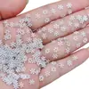 Acessórios de Nail Art Floco de Neve Branco de Natal Peças de Metal Misto Peças de Computador Xiaohongshu Decoração de Unha Usável Adesivos de Unha