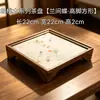 Bandeja de Nogal Estilo Múltiple Soporte para Macetas de Madera Maciza Simple Bandeja de Té de Hotel Soporte para Macetas de Una Sola Capa Mesa Rectangular para Burbujas Secas del Hogar
