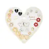 Pendientes de Combinación de Perlas Redondas de Imitación de Flor y Diamante, Varios Meses, Set de Pendientes, Europeos y Americanos de Venta Caliente Transfronteriza, 12 Pares